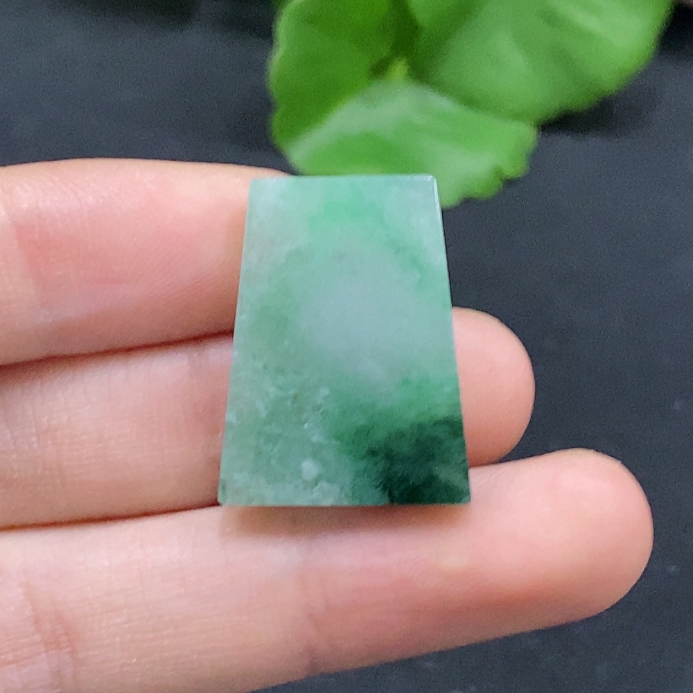 F31605149 Jadeite Inlaid Piece Total Weight Approx. 4.8g