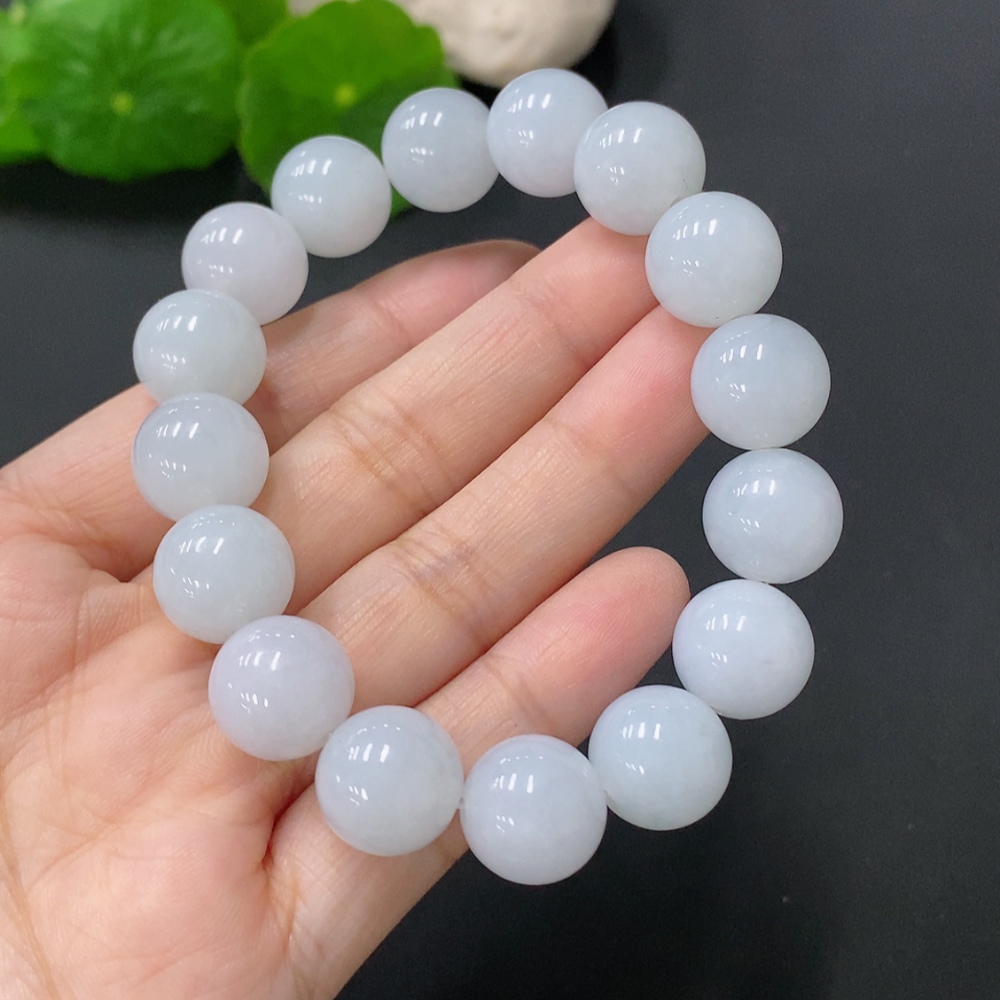 F24701492 JadeiteBracelet, Approx. 12.5mm Beads, Total Weight Approx. 53.4g