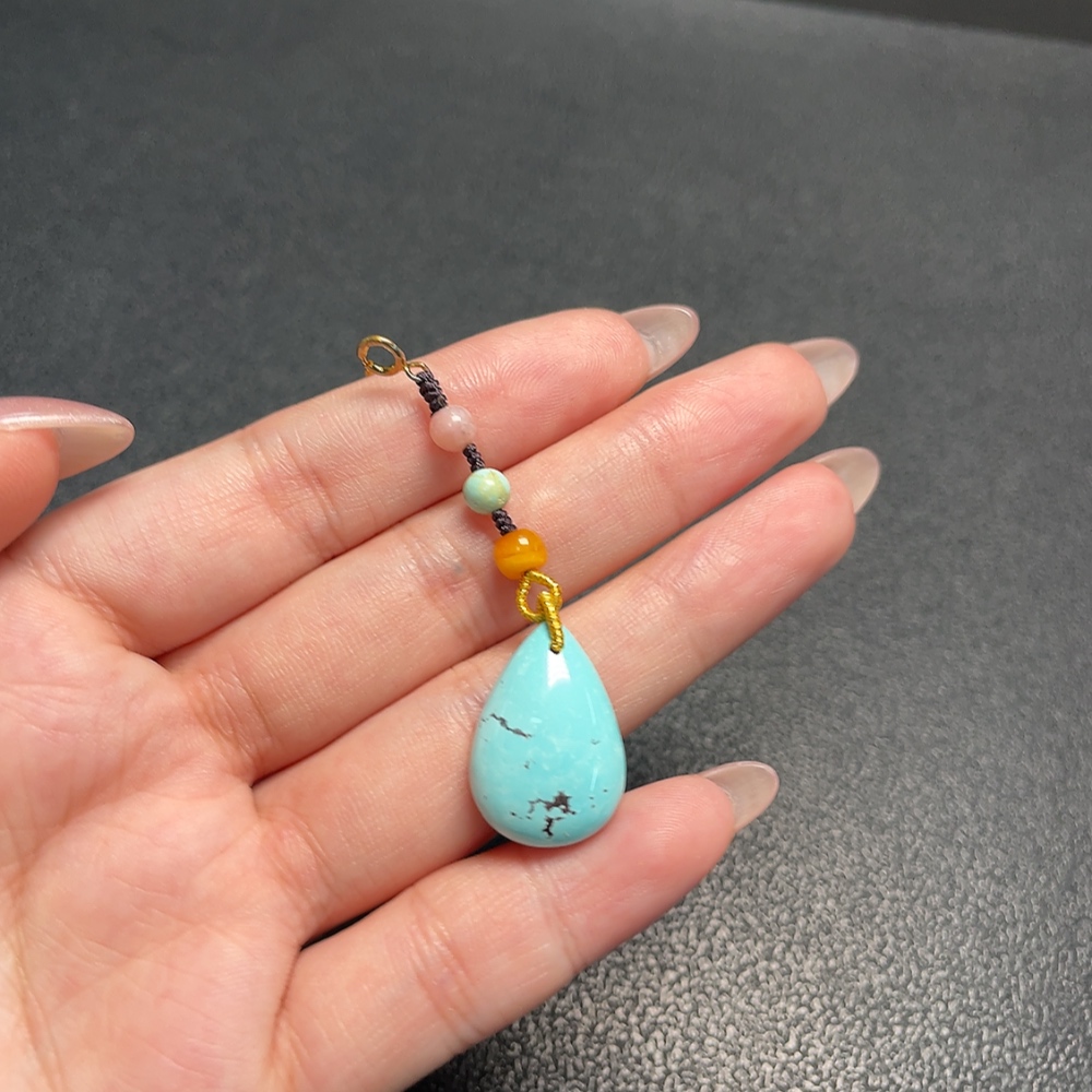C34009455 Turquoise Pendant Non-Gold Total Weight Approx. 3.77g