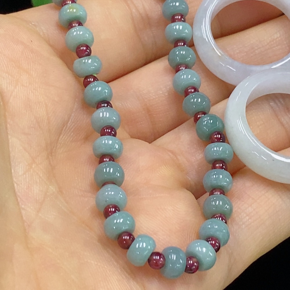F35136475 Jadeite Ring/Bracelet Sell as a Lot with Non-Grade A Beads