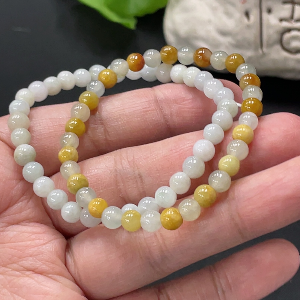 F35081292 Jadeite Beads Approx. 5.4mm