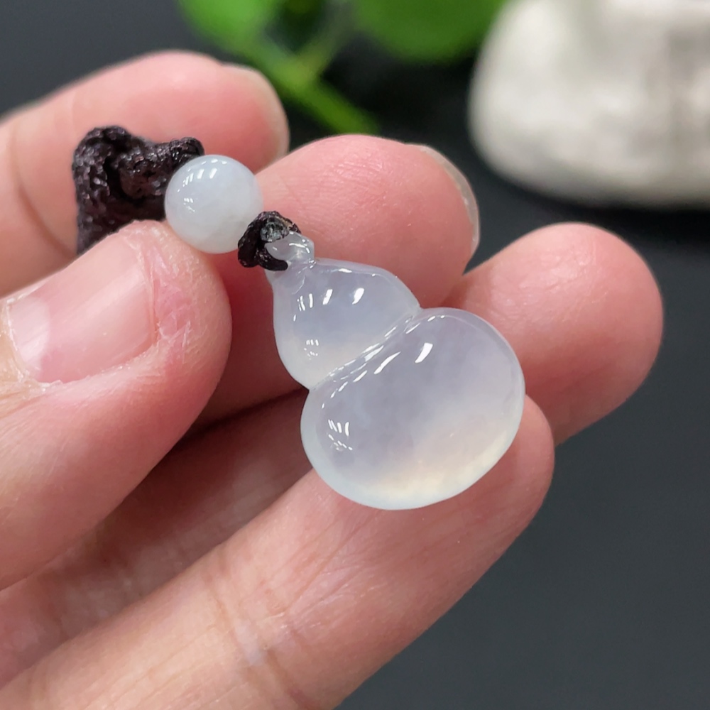 F33909959 Jadeite Gourd Pendant Total Weight Approx. 3.85g