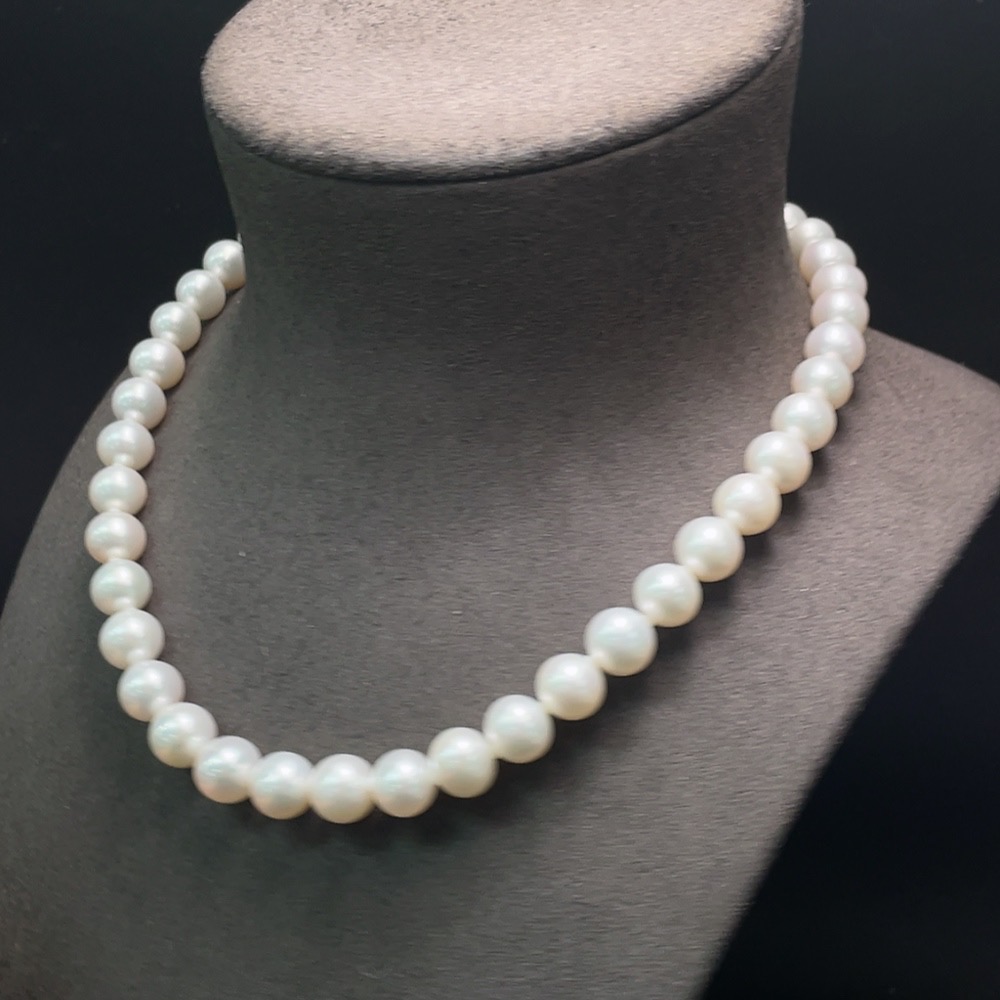 C29343396 Pearl Beaded Necklace Total Weight Approx. 57.01g Size 9.4mm Red Parts Non-Gold Others Gold Content 58%