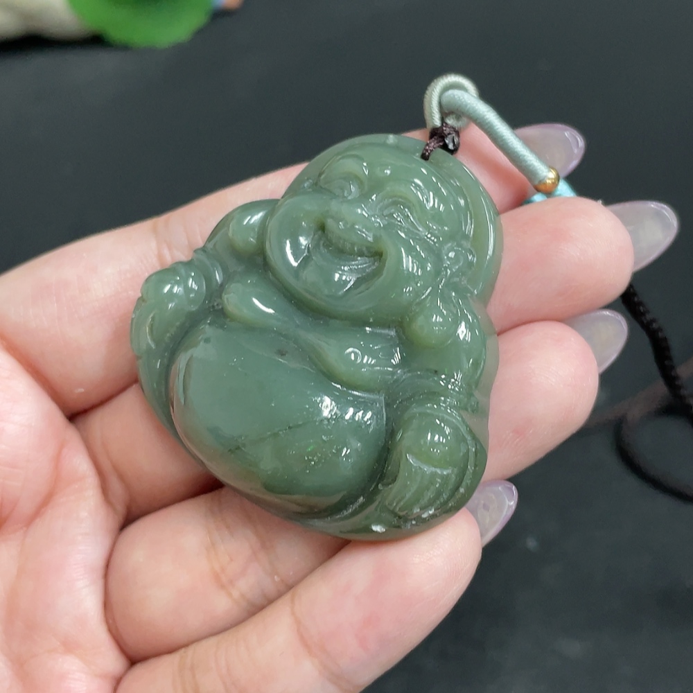 H33863885 Hetian Jade Pendant - Buddha