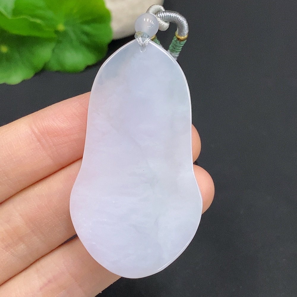 F32808067 Jadeite Guanyin Pendant Total Weight Approx. 19.5g (including rope weight)