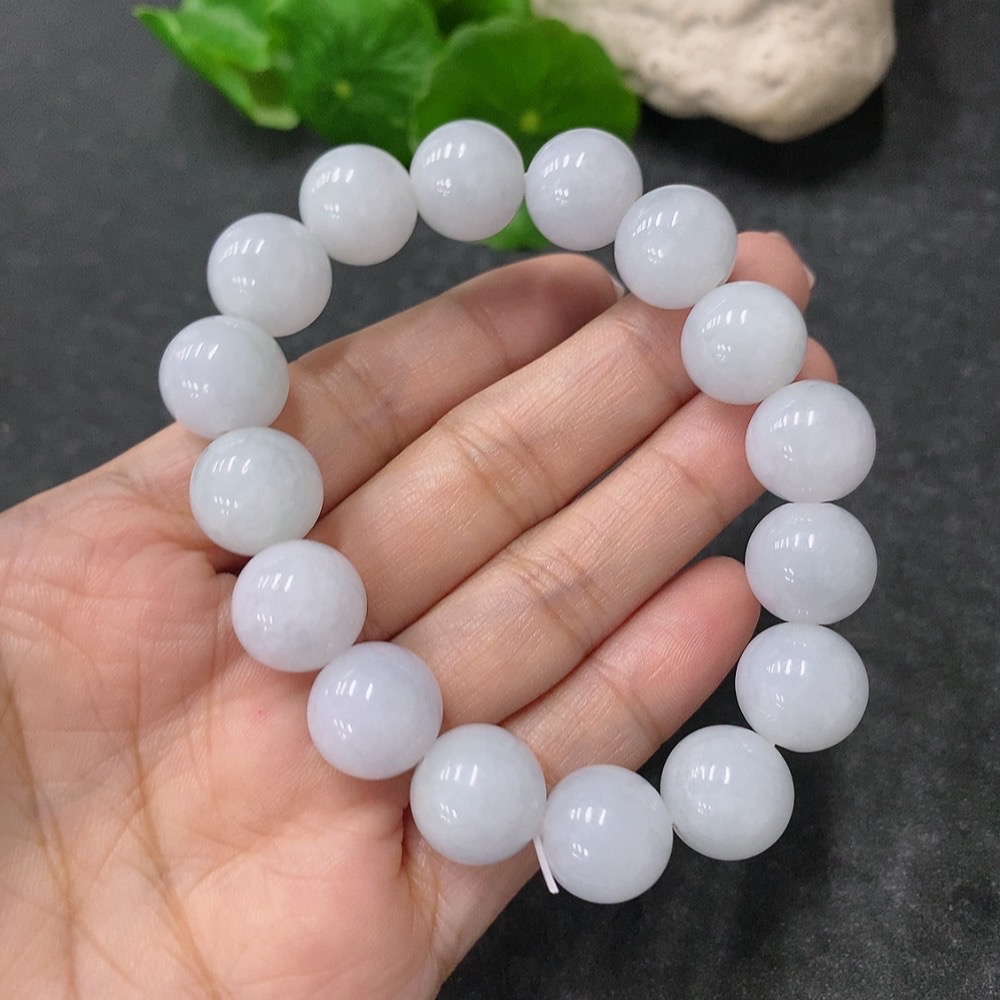 F34999033 Jadeite Bracelet 12mm Approx. Total Weight About 49.66g