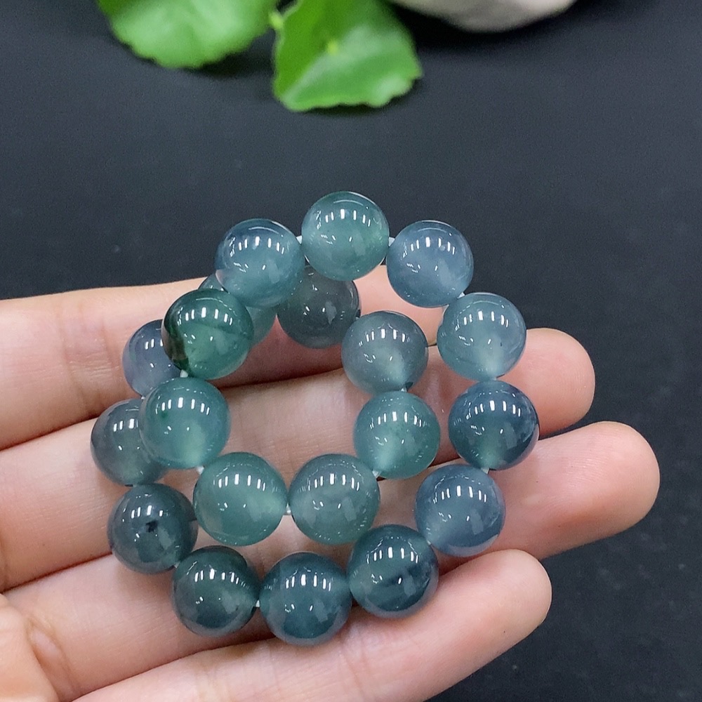 F33834167 Jadeite Bracelet Approx. 9.8mm Total Weight Approx. 32.3g