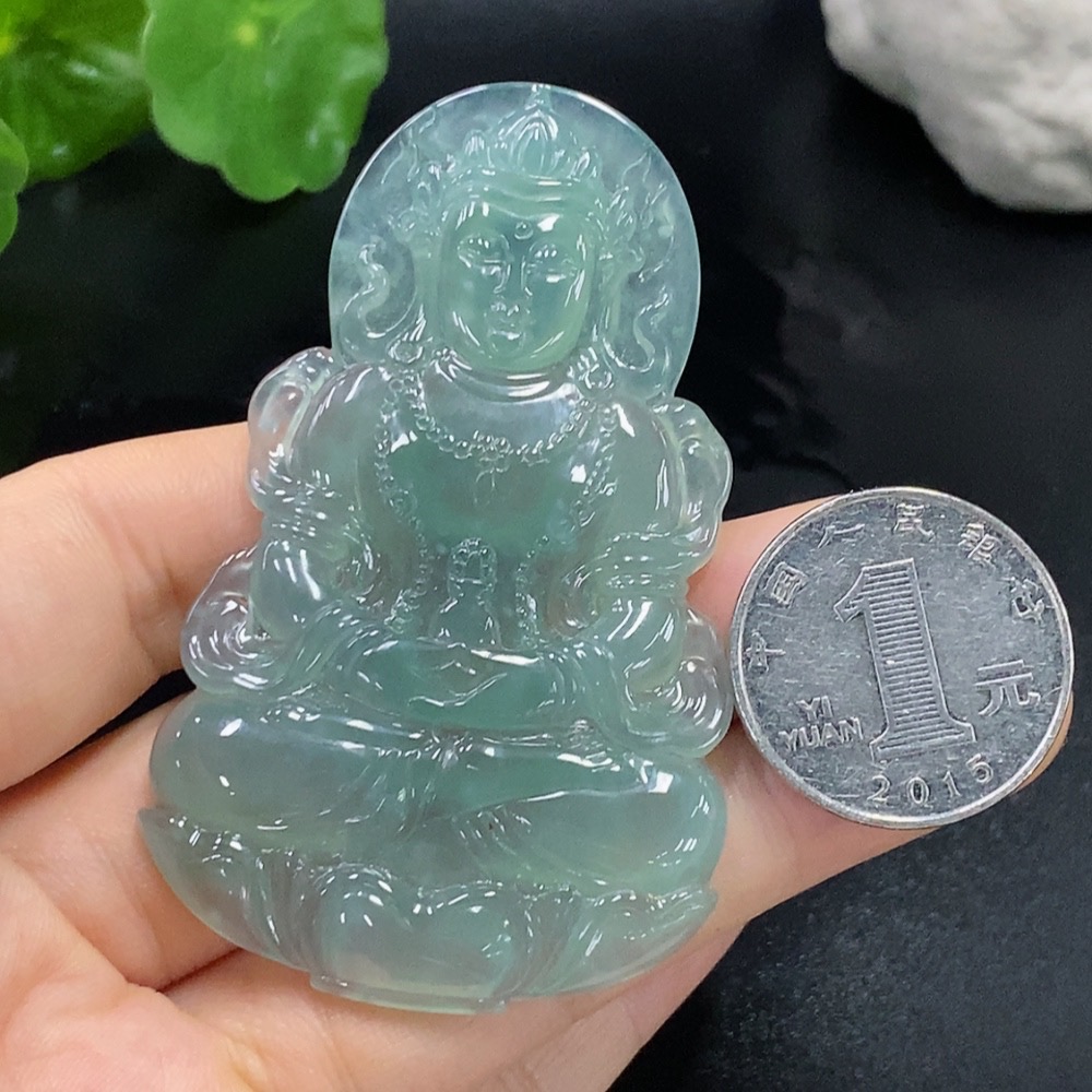 F27143331 Jadeite Tara Pendant Total weight about 27.11g