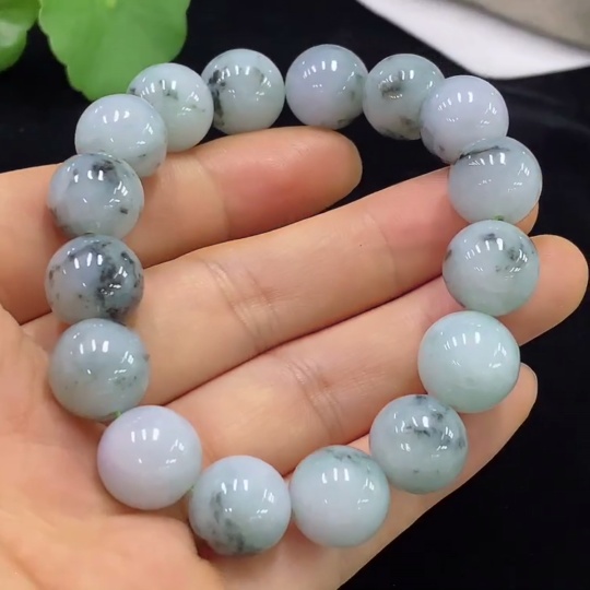 F34974622 Jadeite Bracelet 13.2mm Approx. Total Weight 54.89g Containing Other Mineral Components