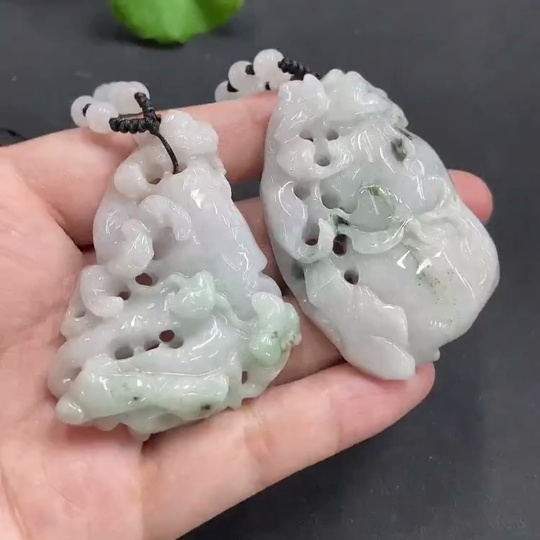 F07337336 Jadeite Pendants Sell as a Lot