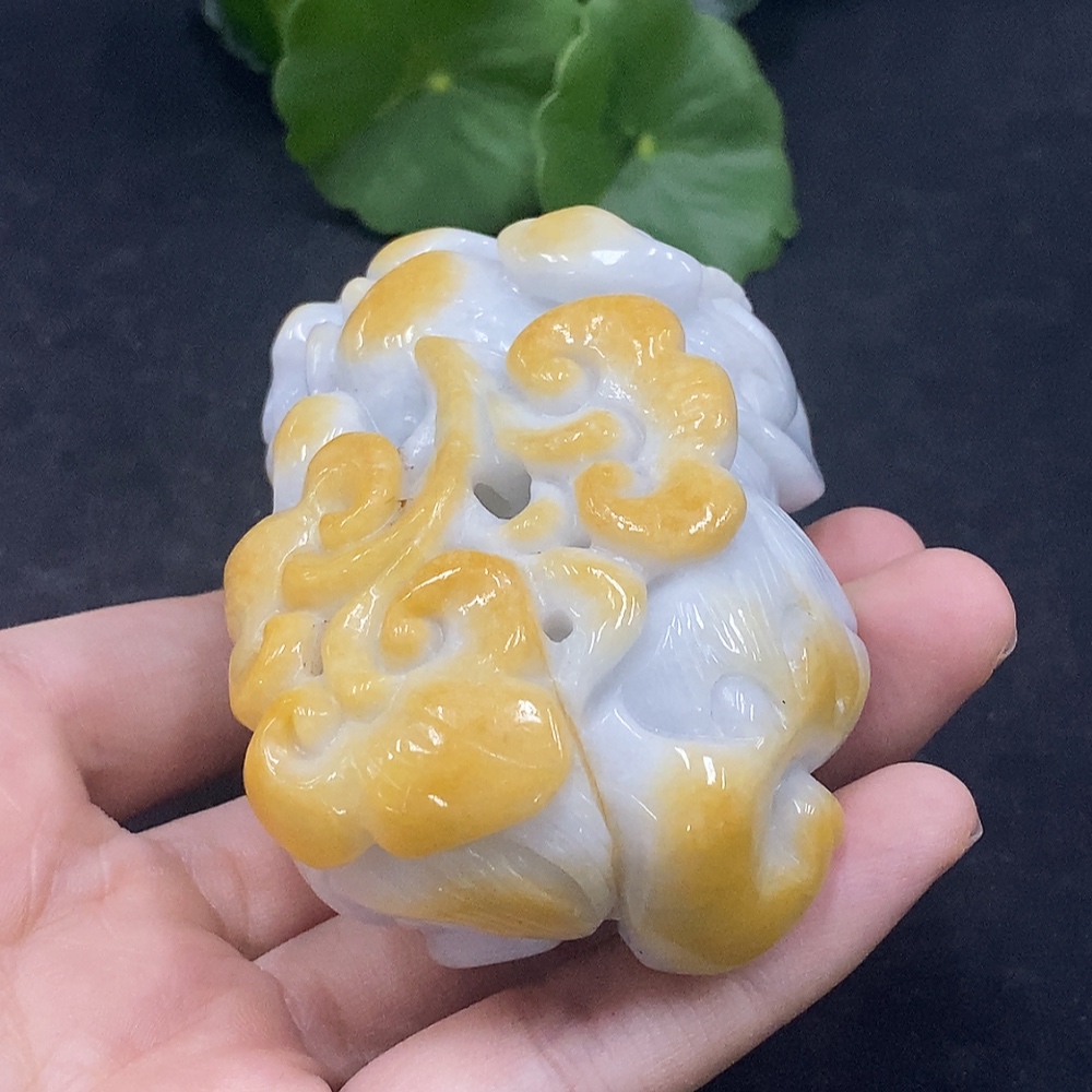 F30498564 Jadeite Pi Xiu Ornament Total Weight Approximately 279.21g Color Origin Undetermined