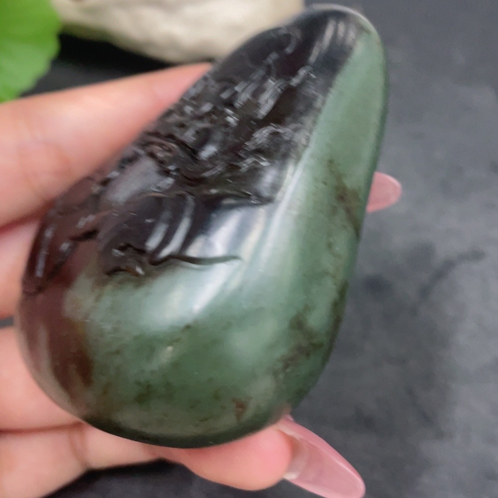 H33924675 Hetian Jade Handheld Carving - Zhong Kui - Undetermined Skin Color Origin - Total Weight Approx. 180.3g