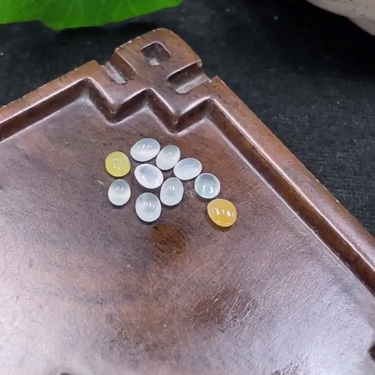 F32810262 Jadeite Cabochon Sell as a Lot (Color Origin Undetermined)