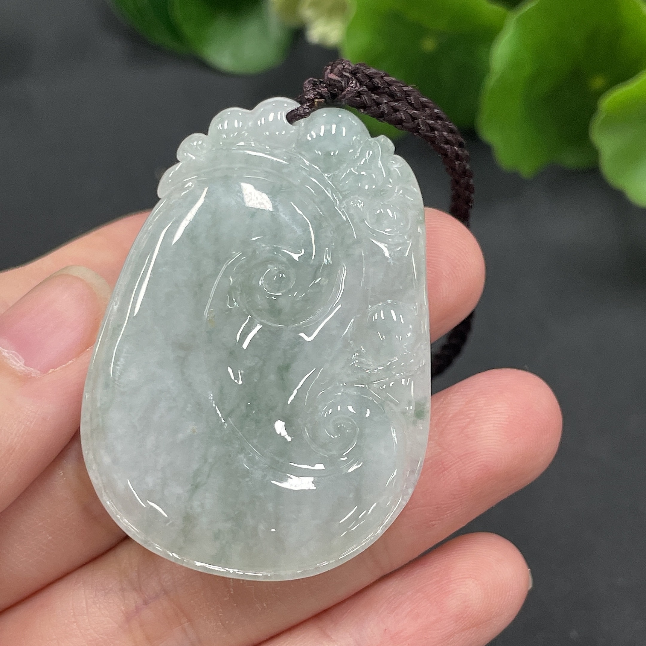 F07840709 Jadeite Pendant Ruyi