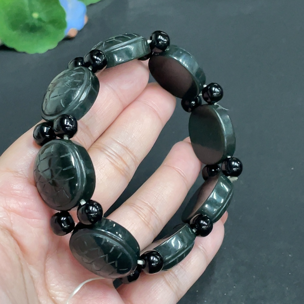 H34055229 Hetian Jade Wealth and Prosperity Bracelet