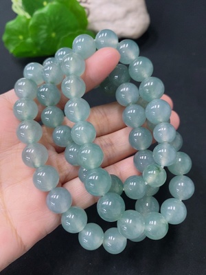 F30522745 Jadeite Bead Necklace Maximum Bead Size Approx. 10.5mm Total Weight Approx. 109g