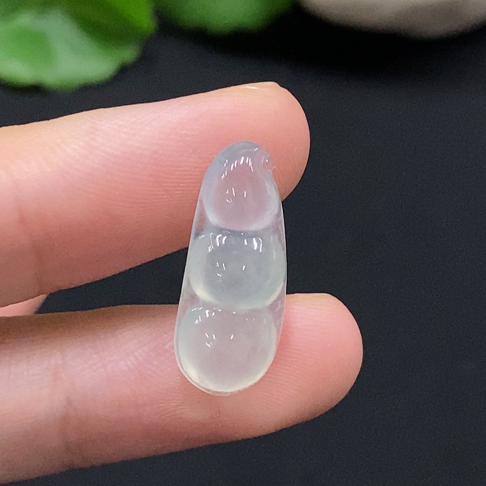 F35082300 Jadeite Dou Embellished Piece, Total Weight Approx. 1.5g