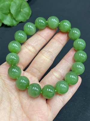 H28215358 Hetian Jade Bracelet, Approx. 11.8mm, Total Weight Approx. 45.5g