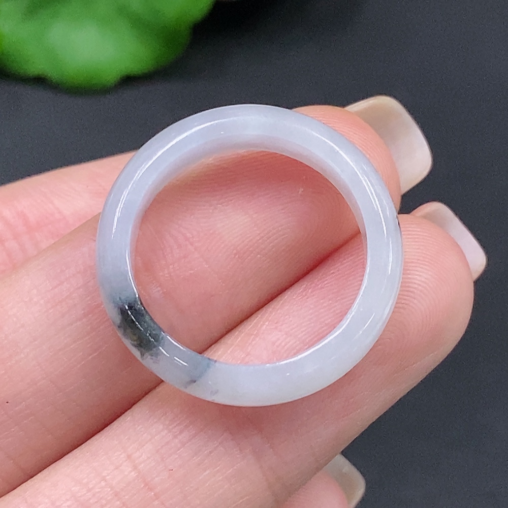 F27074873 Jadeite Ring Size 18 Total Weight Approx. 3g (Including Other Mineral Components)