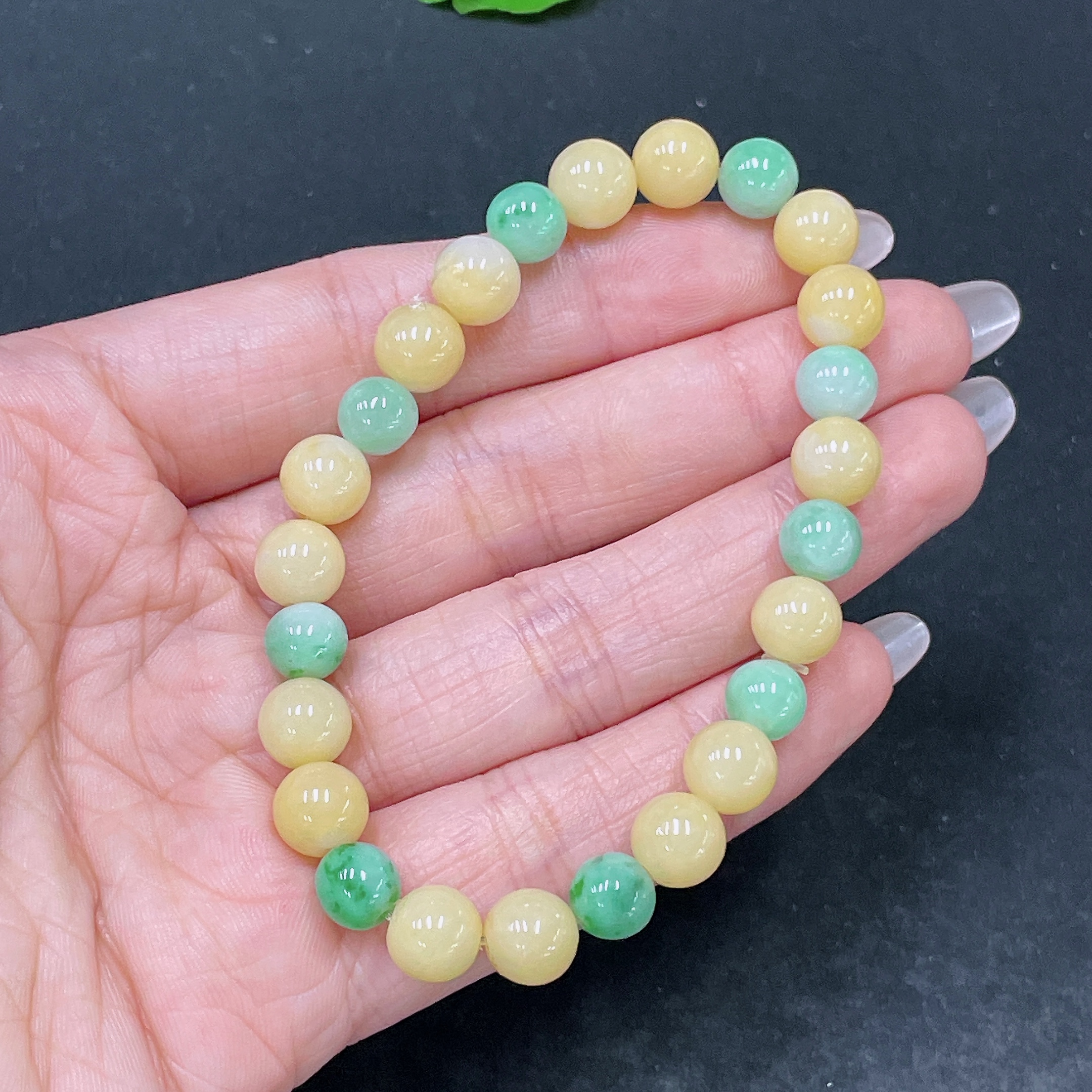 F35138884 Jadeite Bracelet Total Weight Approx. 20.26g Size About 8mm