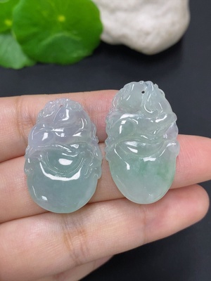 F46534092 翡翠挂件一手走