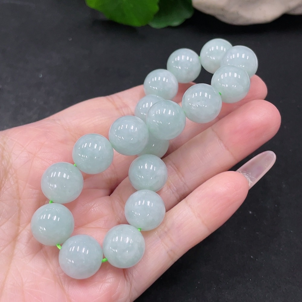 F35129103 Jadeite Bracelet  12.2mm approx.  Total Weight about 56.43g