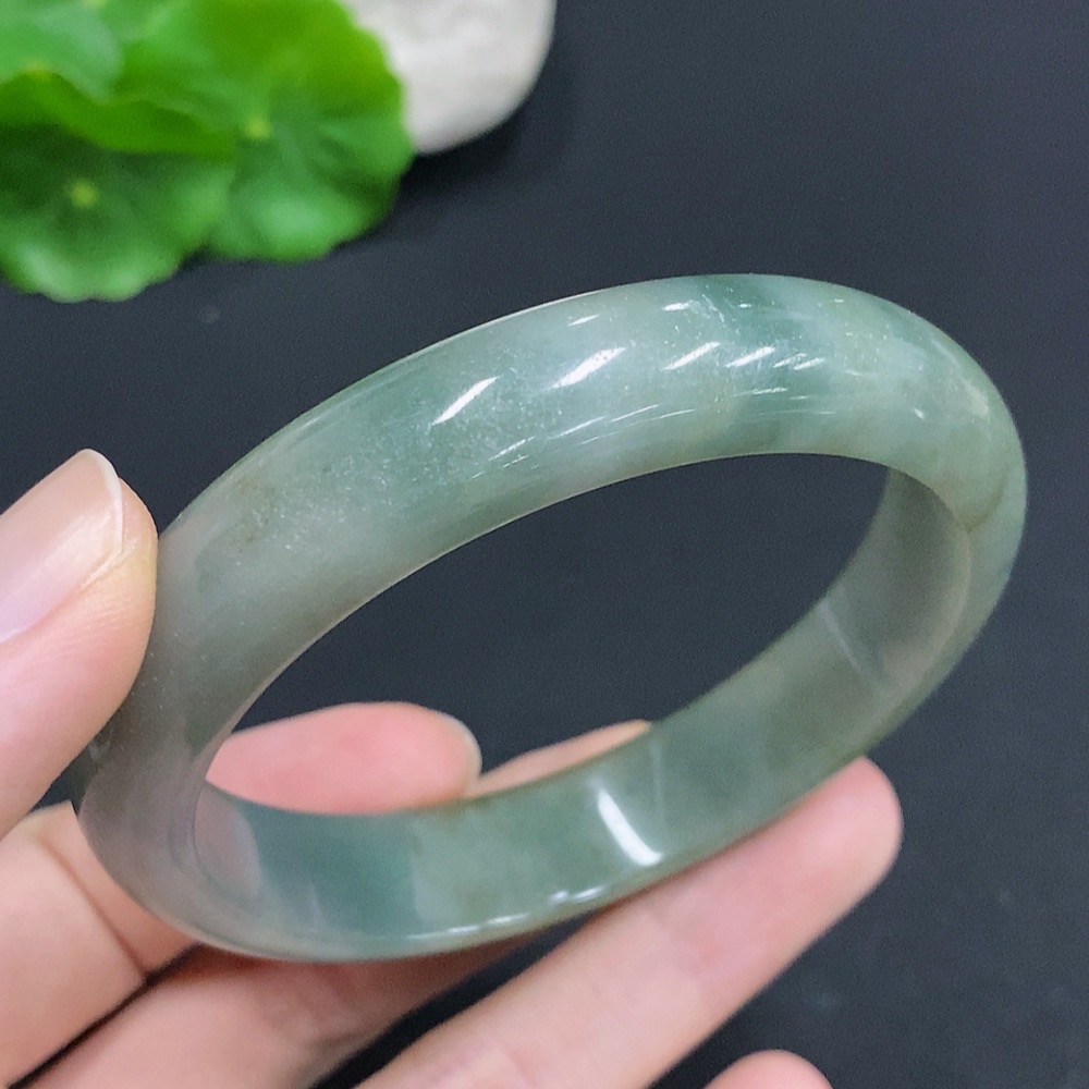 F32758229 Jadeite Round Bracelet Total Weight Approx. 53g Size 59