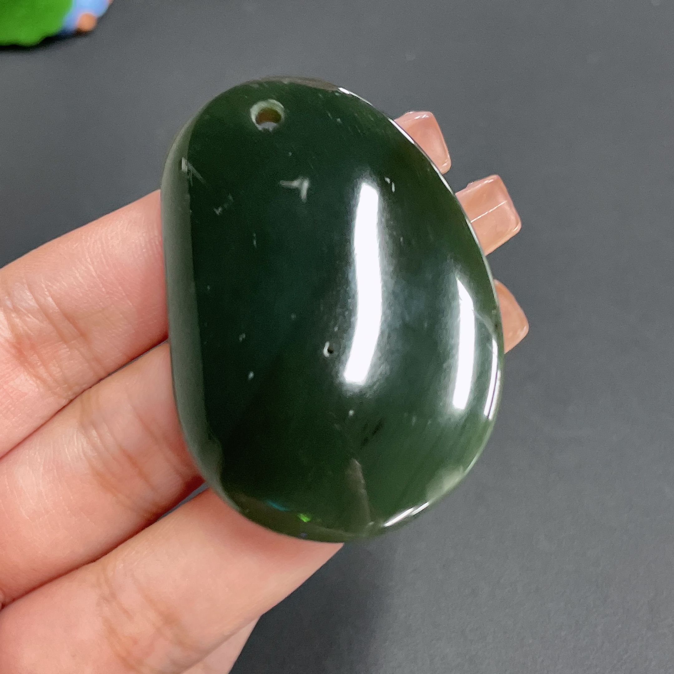 H21432031 Hetian Jade Pendant Plain Pendant Total Weight about 30.7g