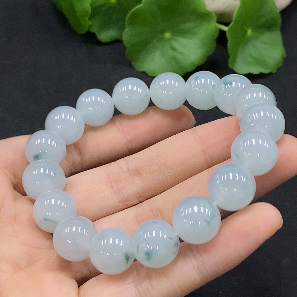 F30498314 JadeiteBead Bracelet, Approx. 12mm, Total Weight Approx. 51.1g