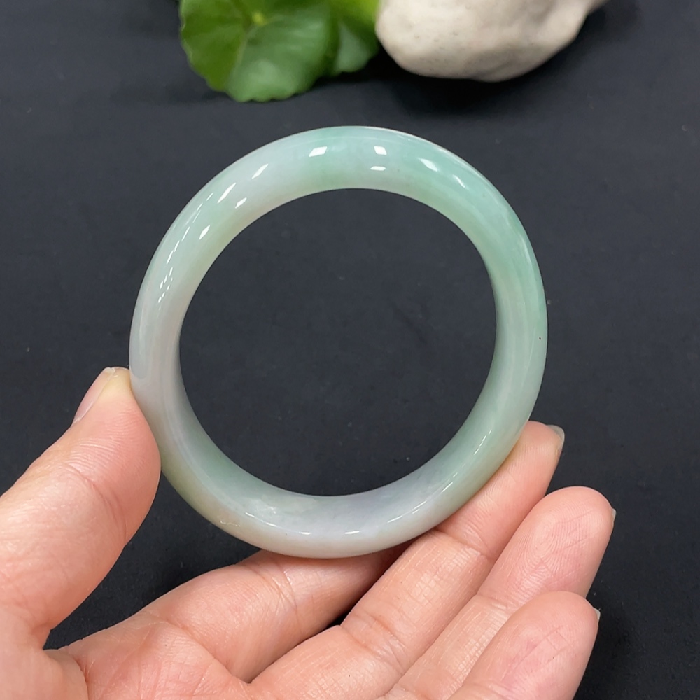 F15655667 Imperial Jadeite Bangle, Size 56.4, Short Diameter 48.5
