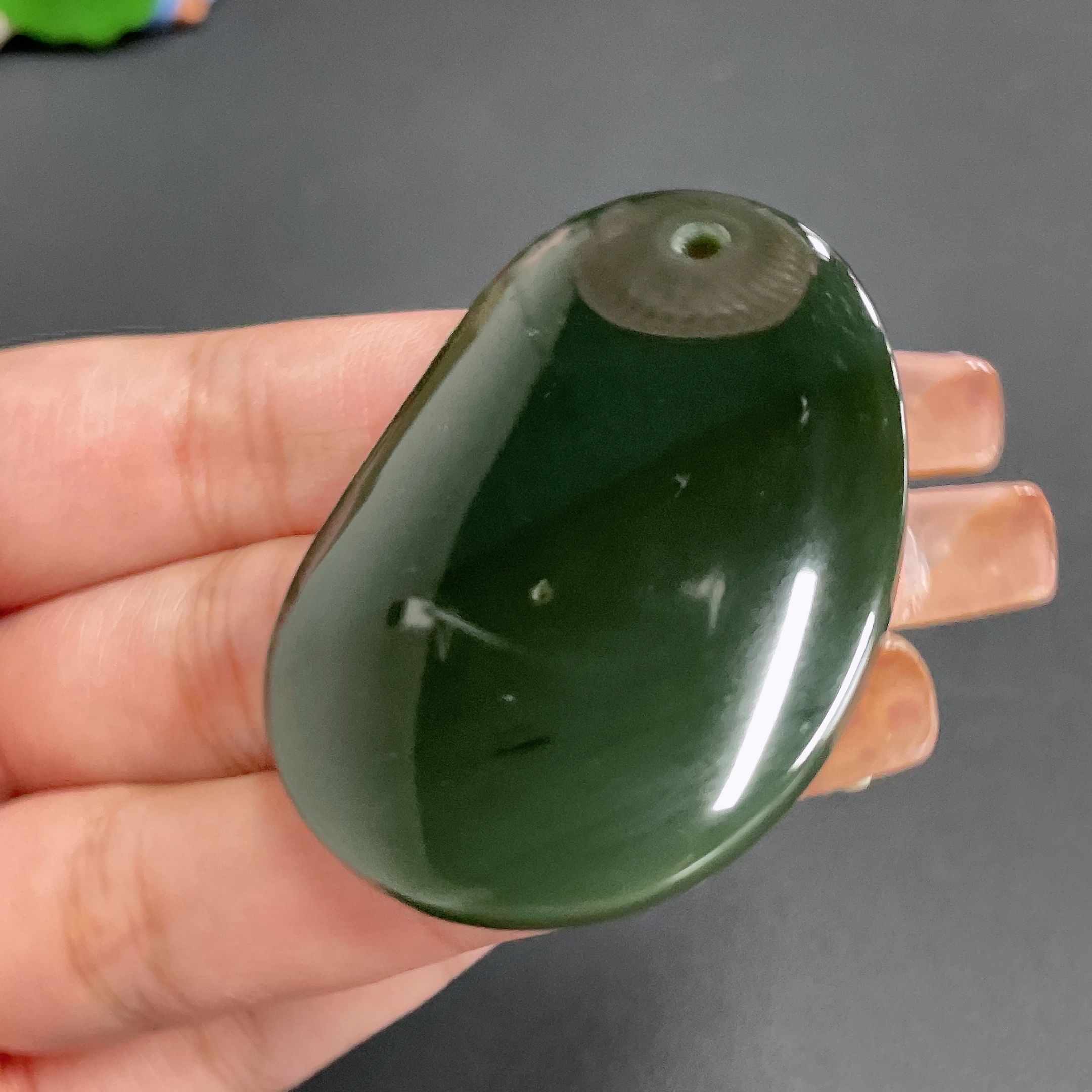 H21432031 Hetian Jade Pendant Plain Pendant Total Weight about 30.7g