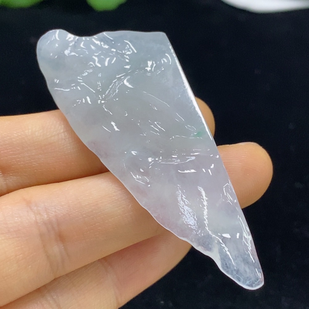 F35134956 Jadeite free-form pendant Total weight approximately 13.99g