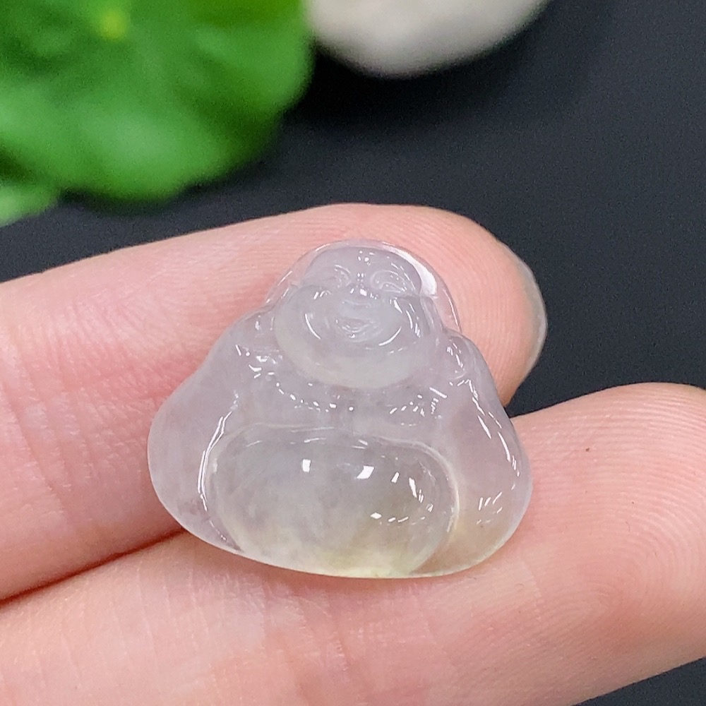 F30458591 Jadeite Buddha Pendant, Total Weight Approx. 2g