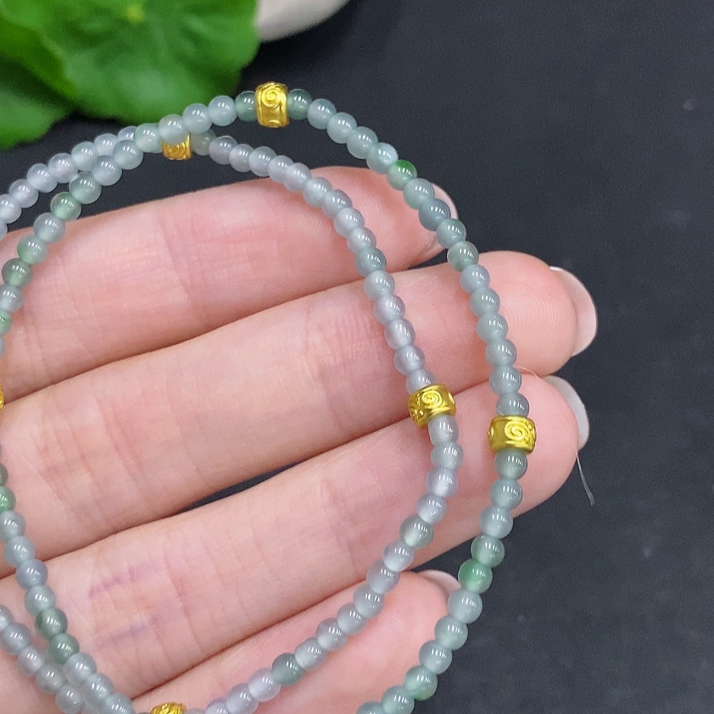 F34022504 Jadeite Bracelet Sell as a Lot Non-Gold Inlaid
