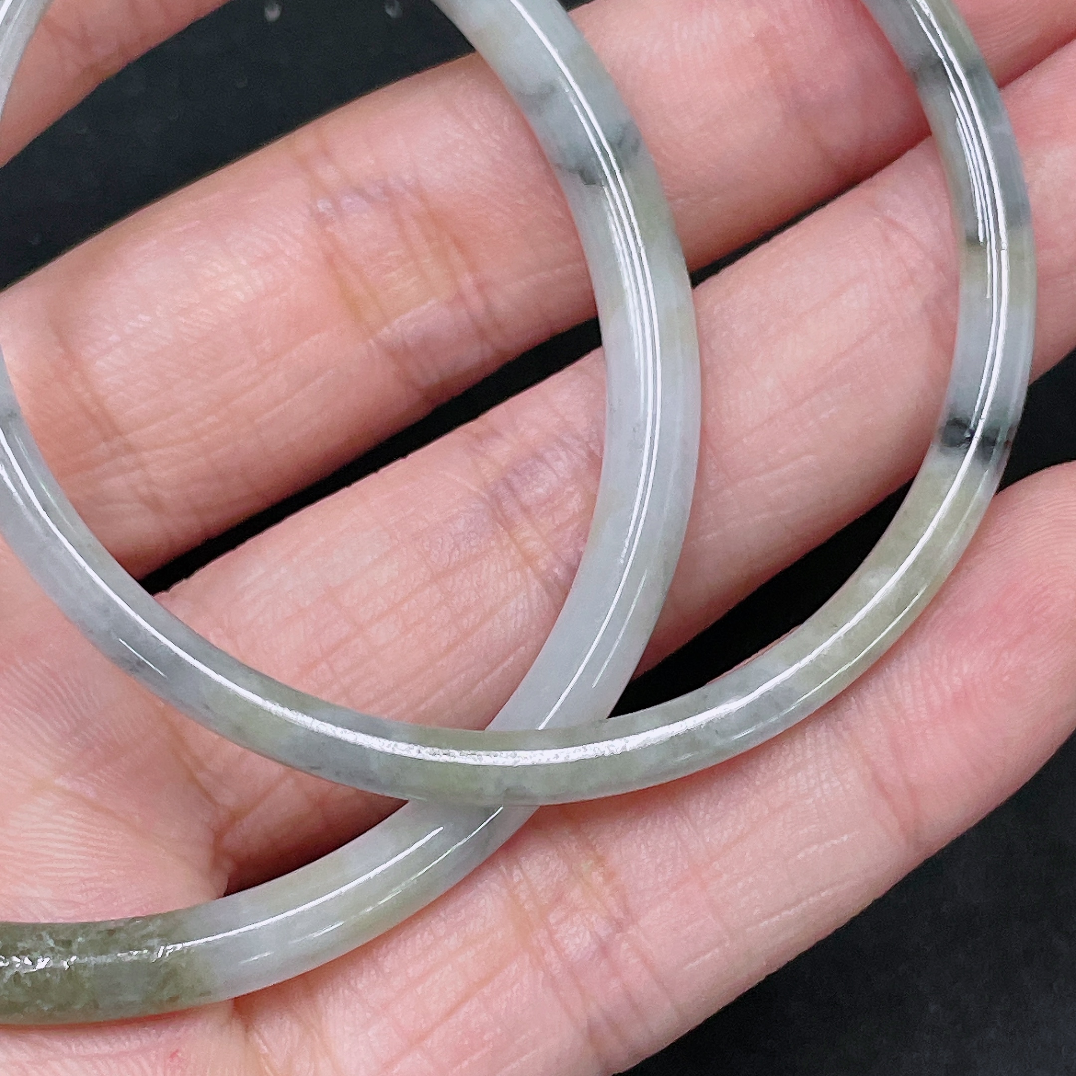 F34983451 Jadeite Round Bangle Sell as a Lot Size 50.8/58.3