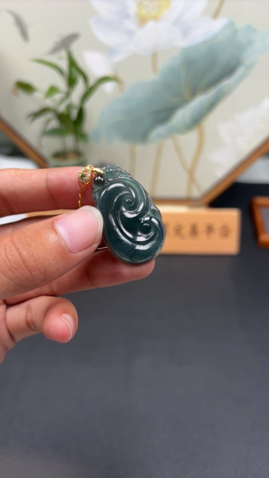 F33831133 JadeiteRuyi Pendant Non-Gold-Inlaid Total Weight Approx. 5.7g