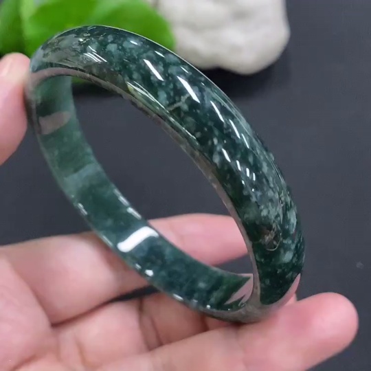F33883316 Jadeite Round Bangle Size 58.9 Total Weight Approx. 41.7g
