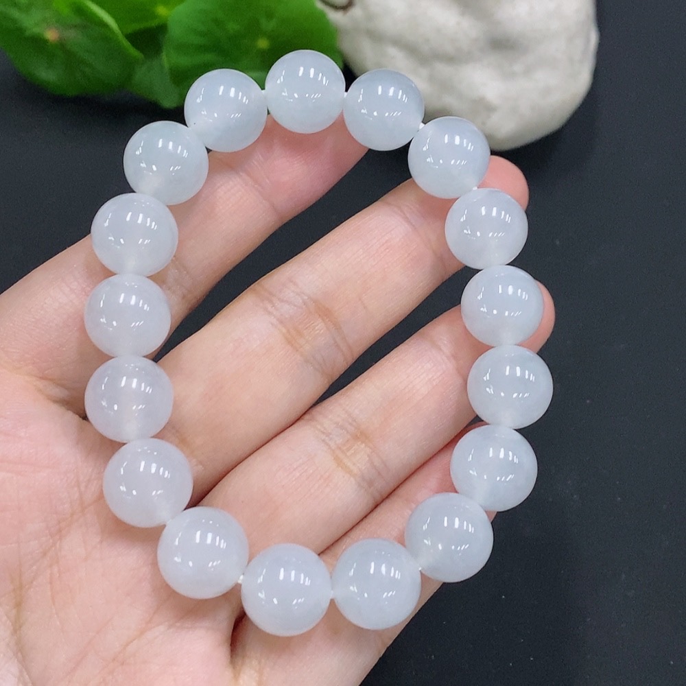 F32825102 Jadeite Beaded Necklace Approx.11.7mm Total Weight Approx.49.3g