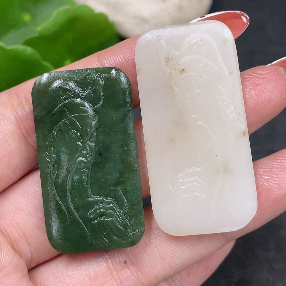 H34979505 Hetian Jade Pendant - Guan Gong, Total Weight: Approx. 26.4g