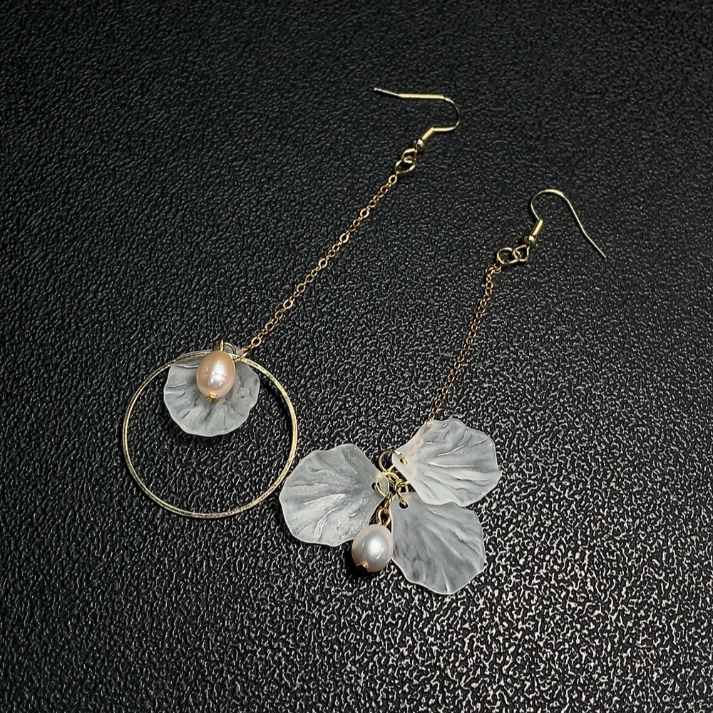 C27159612 Pearl Inlaid Earrings Non-Gold Setting Total Weight Approx. 3.95g