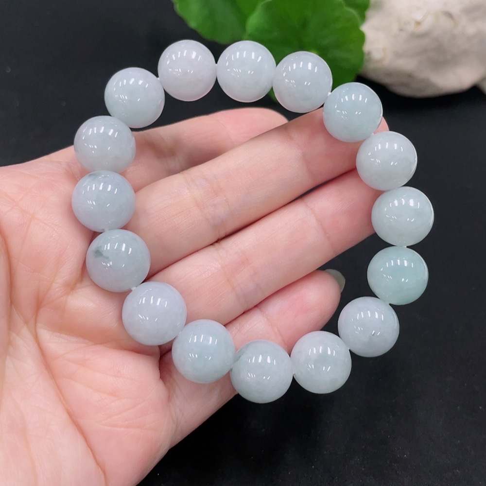 F31675392 JadeiteBead Bracelet, Approx. 12.3mm, Total Weight Approx. 51.6g