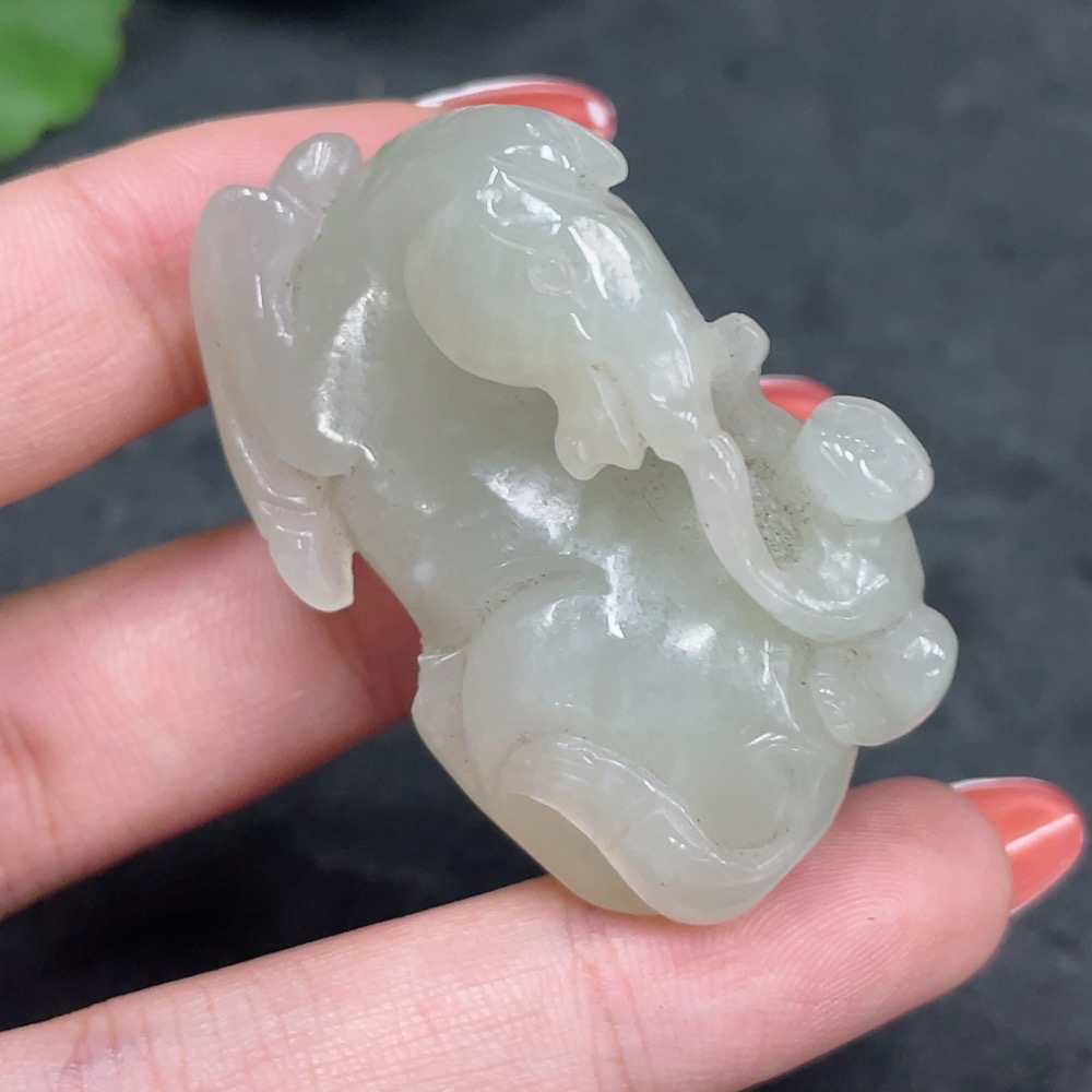 H34960376 Hetian Jade Pendant - Immediately Ennobled as a Marquis, Total Weight Approx. 30g