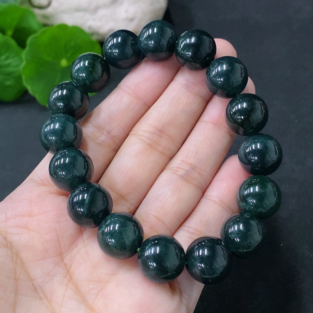 F33850079 Jadeite Bracelet Approx.12.7mm Total Weight Approx.55.88g