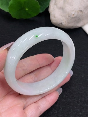 F33918106 Jadeite Round Bangle Size 57.5 Total Weight Approx. 67.9g