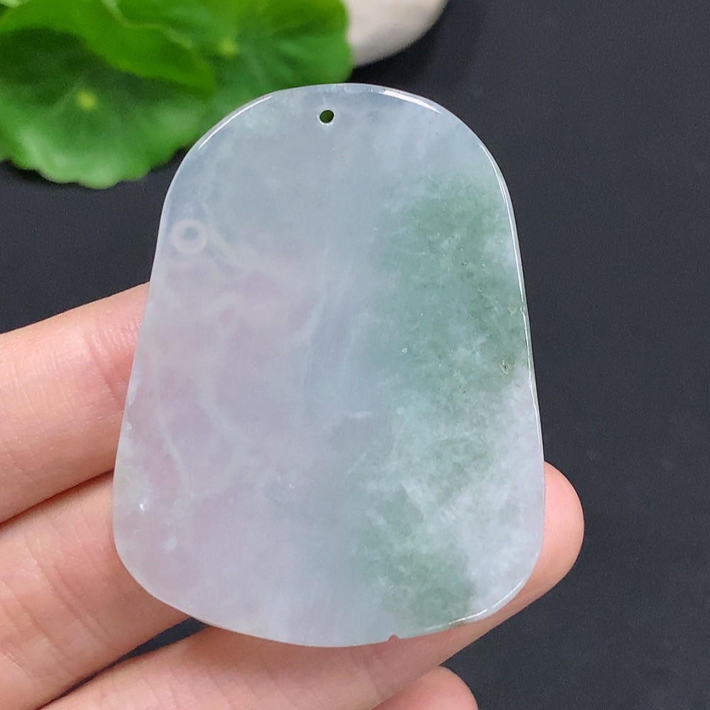 F32757344 Jadeite Maneki-Neko Pendant