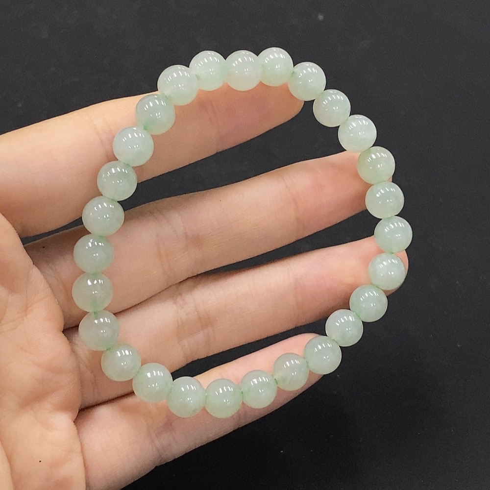 F35131841 Jadeite Bracelet Approx.7.2mm Total Weight Approx.18.17g