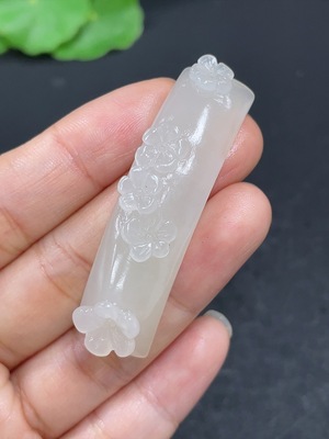 H46559943 和田玉手牌   货品总重约8.5g
