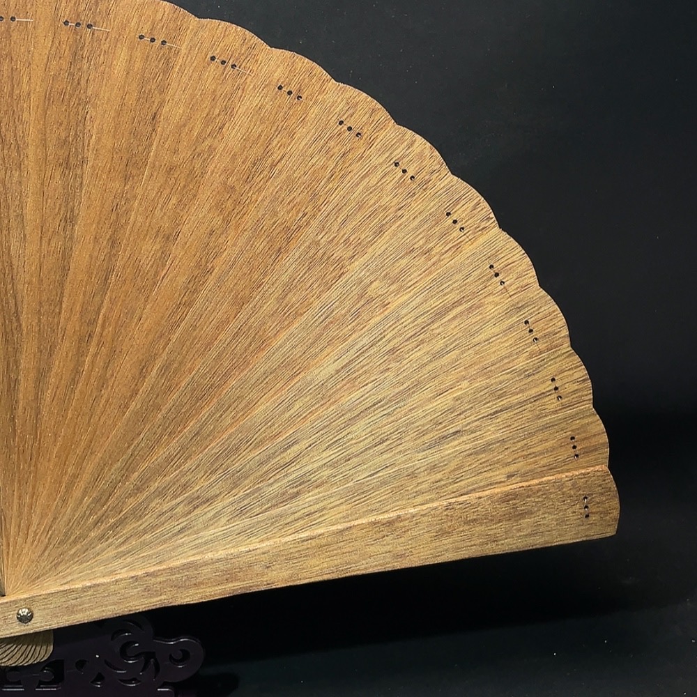 W33934666 Golden Silk Nanmu Fan