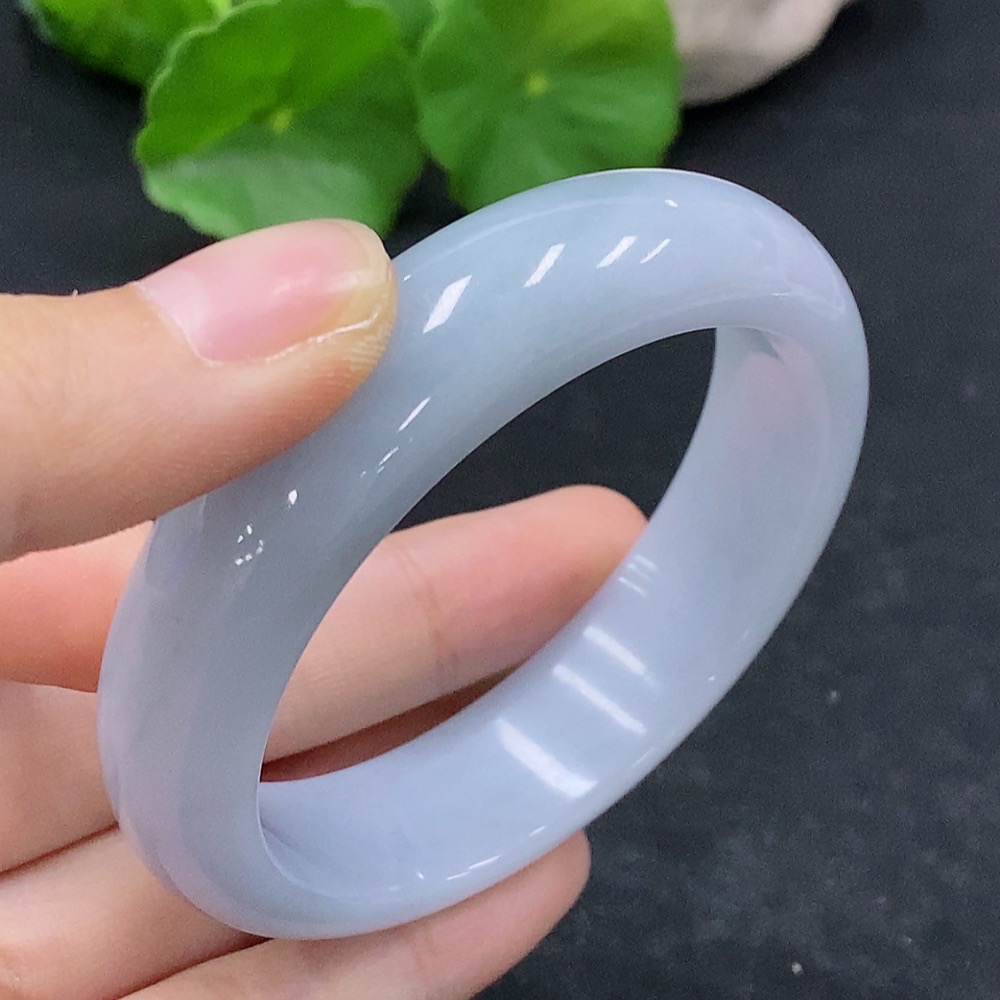 F31683594 Jadeite Round Bangle Size 53.7 Total Weight Approx. 56.84g