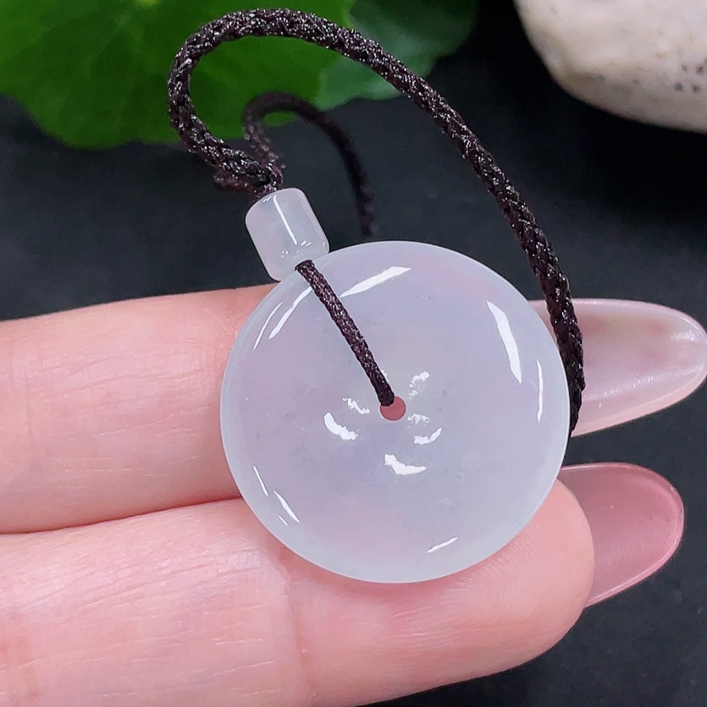 F34033518 Jadeite Peace Knot Pendant Total Weight Approximately 5g (Including Cord Weight)